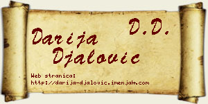 Darija Đalović vizit kartica